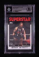 Bray Wyatt Signed 2016 Topps Heritage WWE #6 (BGS) at PristineAuction.com