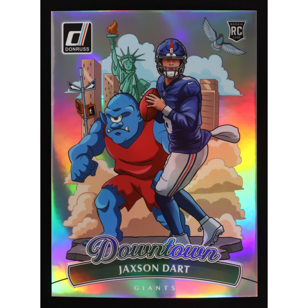 Jaxson Dart 2025 Donruss Downtown! Oversized #14 RC at PristineAuction.com