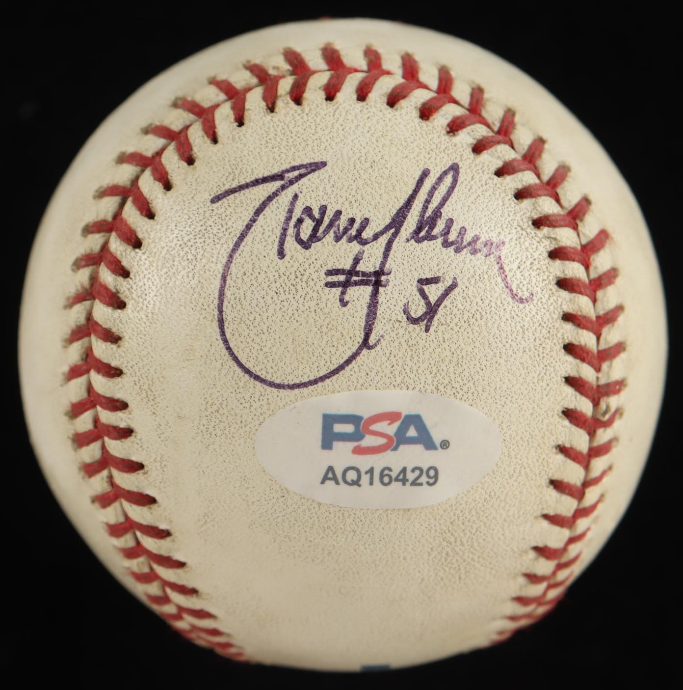 Randy Johnson Signed OML Baseball with Display Case (PSA) at PristineAuction.com Randy Johnson Signed OML Baseball with Display Case (PSA) at PristineAuction.com