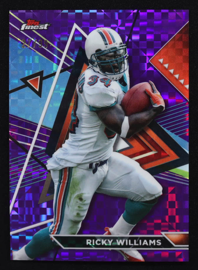 Ricky Williams 2023 Topps Composite Finest Purple Checkerboard Refractors #205 #27/99 at PristineAuction.com Ricky Williams 2023 Topps Composite Finest Purple Checkerboard Refractors #205 #27/99 at PristineAuction.com