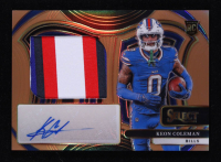 Keon Coleman 2024 Select Jumbo Rookie Signature Swatches Prizm Copper #17 #15/49 RC at PristineAuction.com