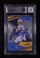 Justin Herbert Signed 2020 Panini Clear Vision Rookies #3 RC (BGS | Auto 10) at PristineAuction.com