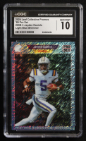 Jayden Daniels 2024 Leaf Collective Promo '89 Pro Set Shimmer Light Blue #89B3 (CGC 10) at PristineAuction.com