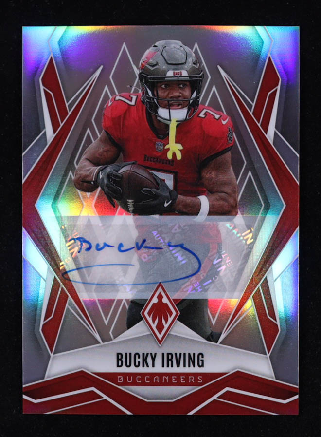 Bucky Irving 2025 Panini Phoenix Autographs Silver #6 #123/199 at PristineAuction.com Bucky Irving 2025 Panini Phoenix Autographs Silver #6 #123/199 at PristineAuction.com