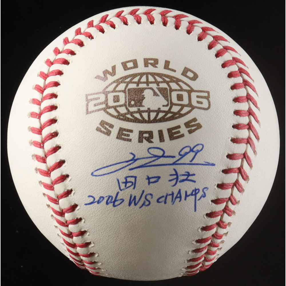 So Taguchi Signed 2006 World Series Baseball Inscribed "2006 WS Champs" (Beckett) at PristineAuction.com