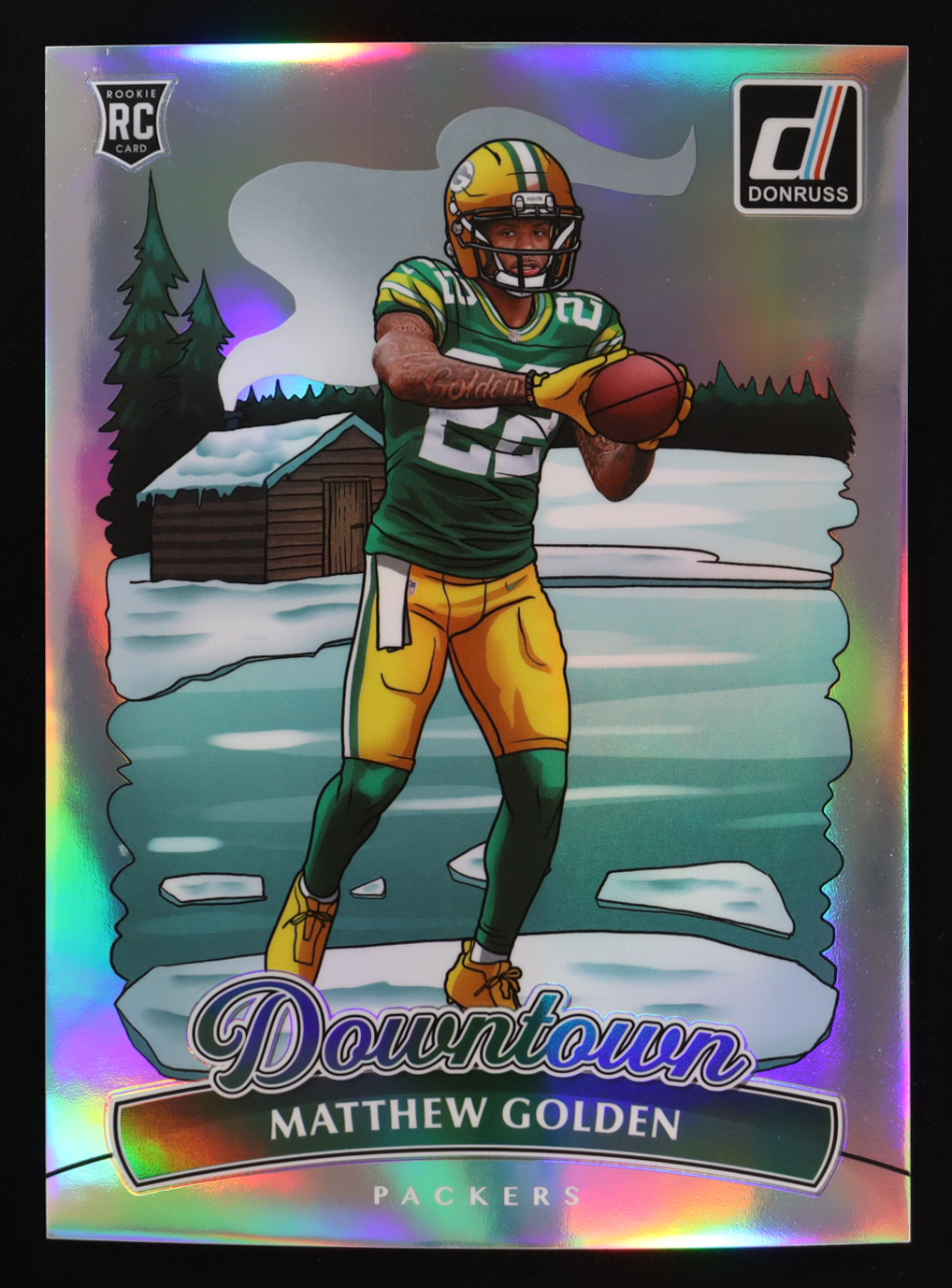 Matthew Golden 2025 Donruss Downtown! Oversize #18 RC at PristineAuction.com Matthew Golden 2025 Donruss Downtown! Oversize #18 RC at PristineAuction.com