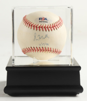 Greg Maddux Signed ONL Baseball with Display Case Inscribed "4/7/96" (PSA) at PristineAuction.com