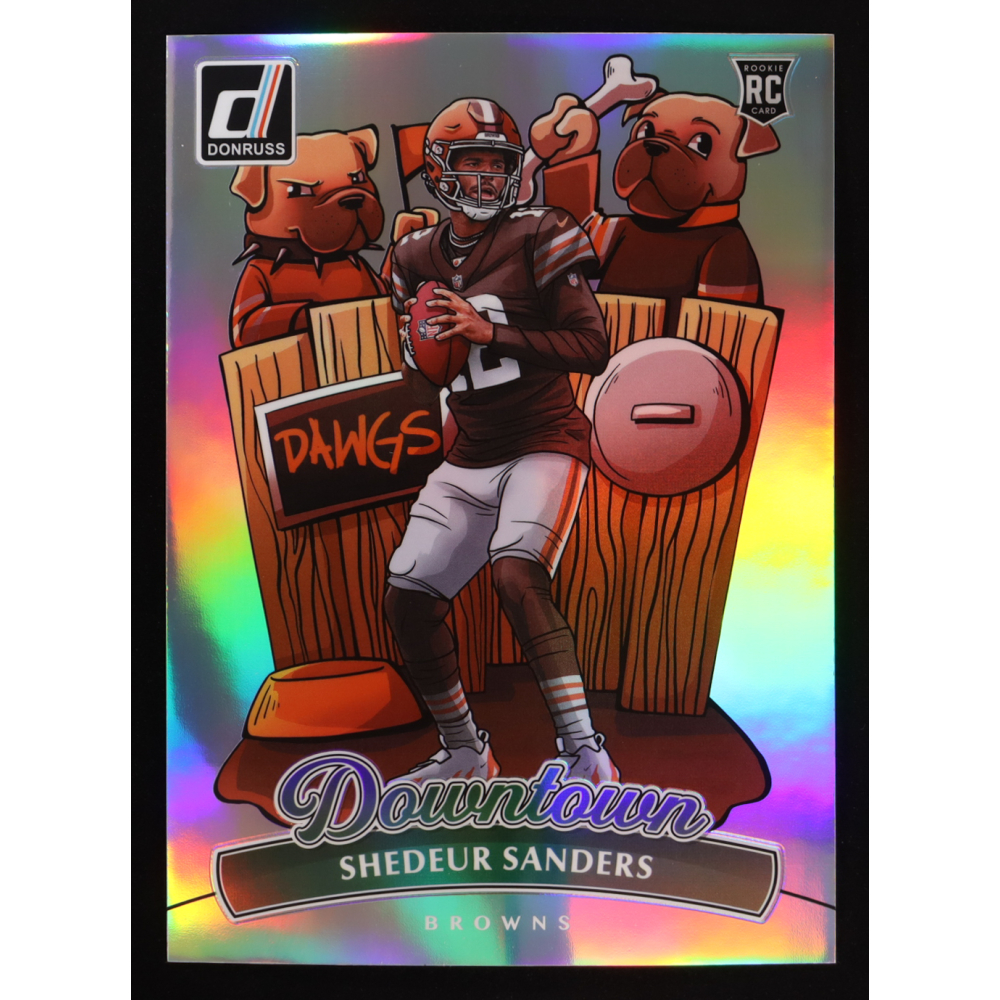 Shedeur Sanders 2025 Donruss Downtown! Oversized #17 RC at PristineAuction.com