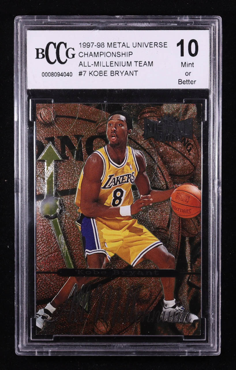 Kobe Bryant 1997-98 Metal Universe Championship All-Millenium Team #7 (BCCG 10) at PristineAuction.com Kobe Bryant 1997-98 Metal Universe Championship All-Millenium Team #7 (BCCG 10) at PristineAuction.com