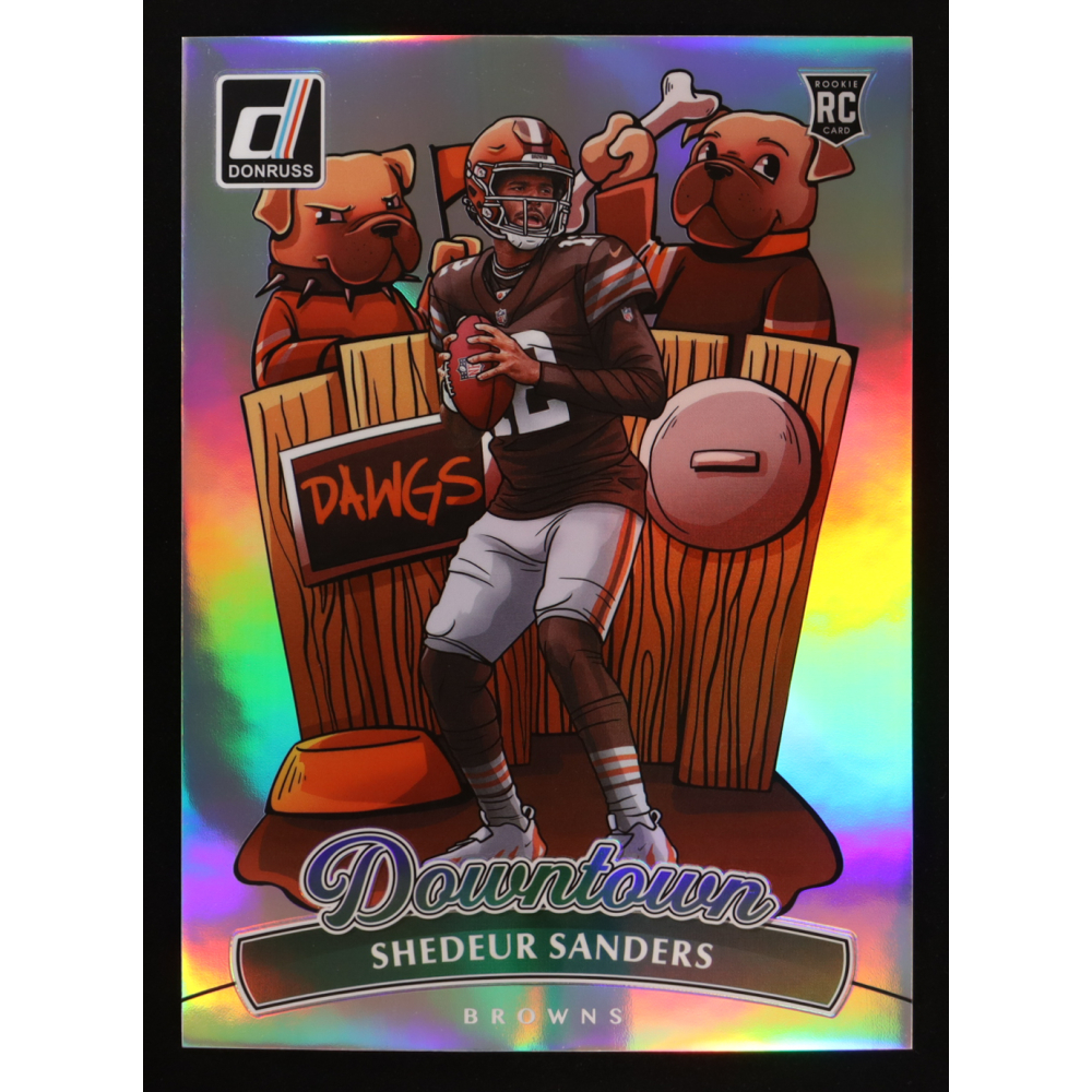 Shedeur Sanders 2025 Donruss Downtown! Oversized #17 RC at PristineAuction.com