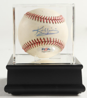 Kevin Youkilis Signed OML Baseball with Display Case (PSA) at PristineAuction.com