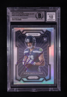 Jaxon Smith-Njigba Signed 2023 Panini Prizm Rookie Variations Prizms Silver #309 RC (BGS | Auto 10) at PristineAuction.com