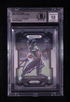 Jaxon Smith-Njigba Signed 2023 Panini Prizm #390 RC (BGS | Auto 10) at PristineAuction.com