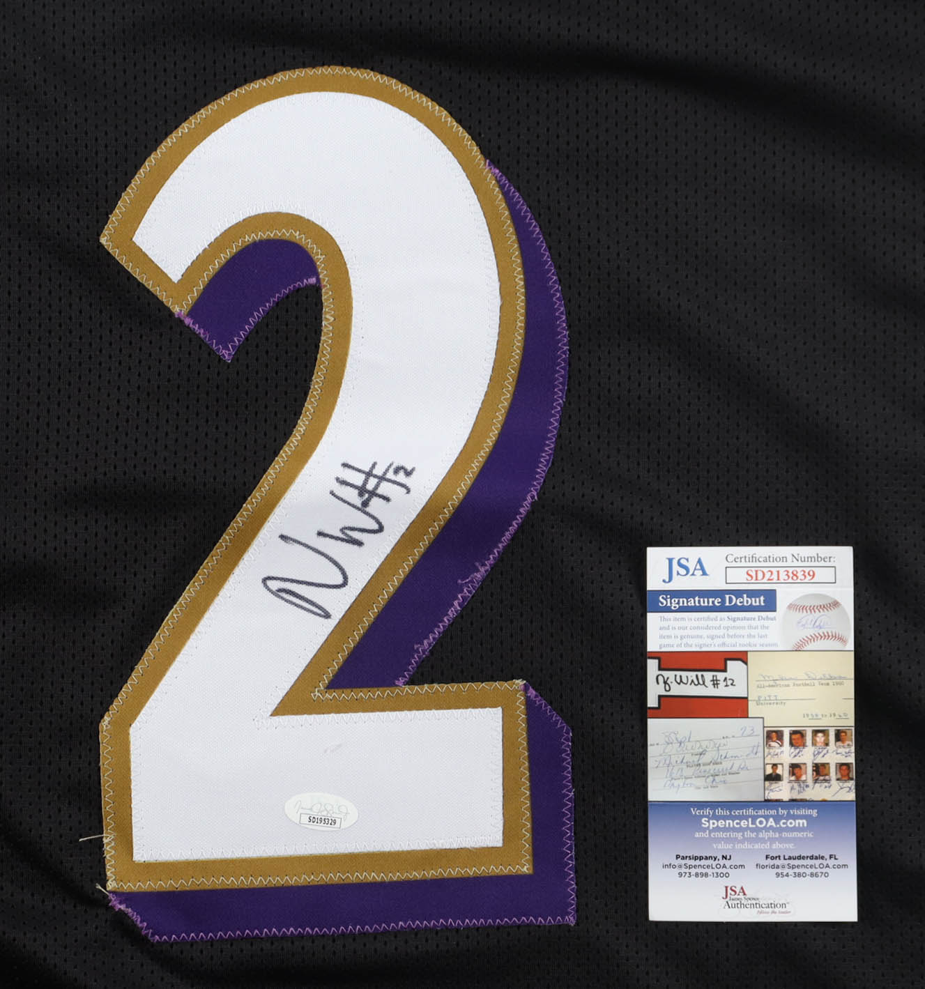 Nate Wiggins Signed Jersey (JSA) at PristineAuction.com Nate Wiggins Signed Jersey (JSA) at PristineAuction.com