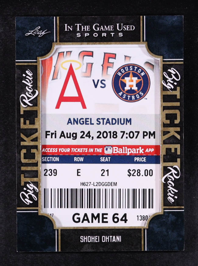 Shohei Ohtani 2022 ITG Used Sports Big Ticket Rookies #BTR10 at PristineAuction.com Shohei Ohtani 2022 ITG Used Sports Big Ticket Rookies #BTR10 at PristineAuction.com