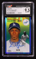 Kenny Lofton 2023 Topps Chrome Platinum Anniversary Autographs Blue Prism Refractors #CPAKL #50/99 (CGC 9.5) at PristineAuction.com