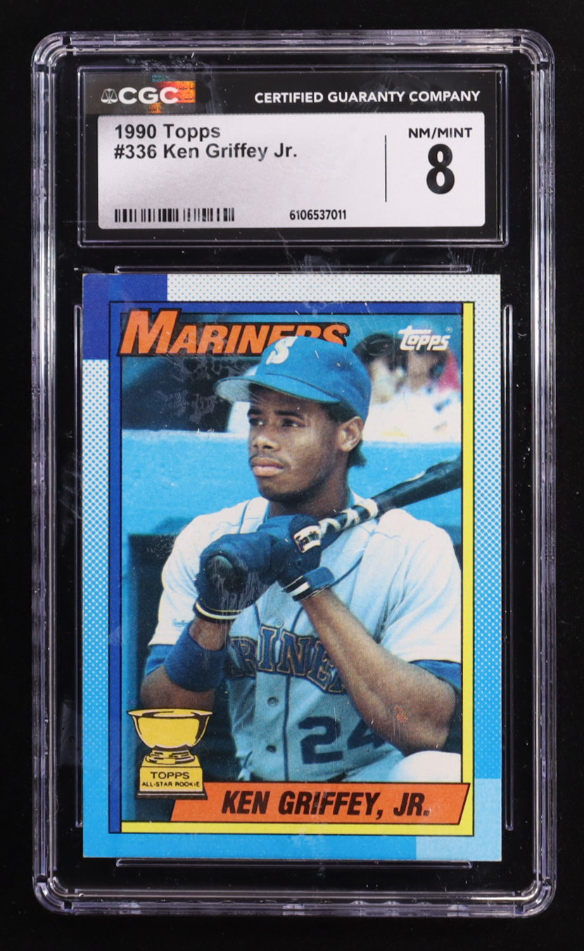 Ken Griffey Jr. 1990 Topps #336 (CGC 8) at PristineAuction.com Ken Griffey Jr. 1990 Topps #336 (CGC 8) at PristineAuction.com