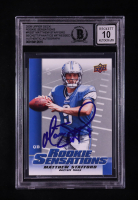 Matthew Stafford Signed 2009 Upper Deck Rookie Sensations #RSST (BGS | Auto 10) at PristineAuction.com