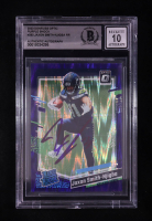 Jaxon Smith-Njigba Signed 2023 Donruss Optic Purple Shock #293 RR RC (BGS | Auto 10) at PristineAuction.com