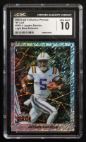 Jayden Daniels 2024 Leaf Collective Promo '90 Leaf Shimmer Light Blue #90B3 (CGC 10) at PristineAuction.com