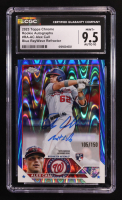 Alex Call 2023 Topps Chrome Rookie Autographs Blue RayWave Refractors #RAAC #105/150 RC (CGC 9.5) at PristineAuction.com
