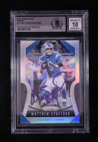 Matthew Stafford Signed 2019 Panini Prizm Prizms #111 (BGS | Auto 10) at PristineAuction.com