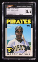Barry Bonds 1986 Topps Traded #11T RC (CGC 8.5) at PristineAuction.com