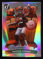 Shedeur Sanders 2025 Donruss Downtown! Oversized #17 RC at PristineAuction.com