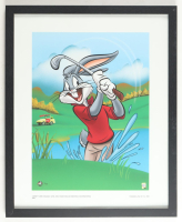 Looney Tunes "Bugs Bunny Golfing" Custom Framed Art Print Display at PristineAuction.com