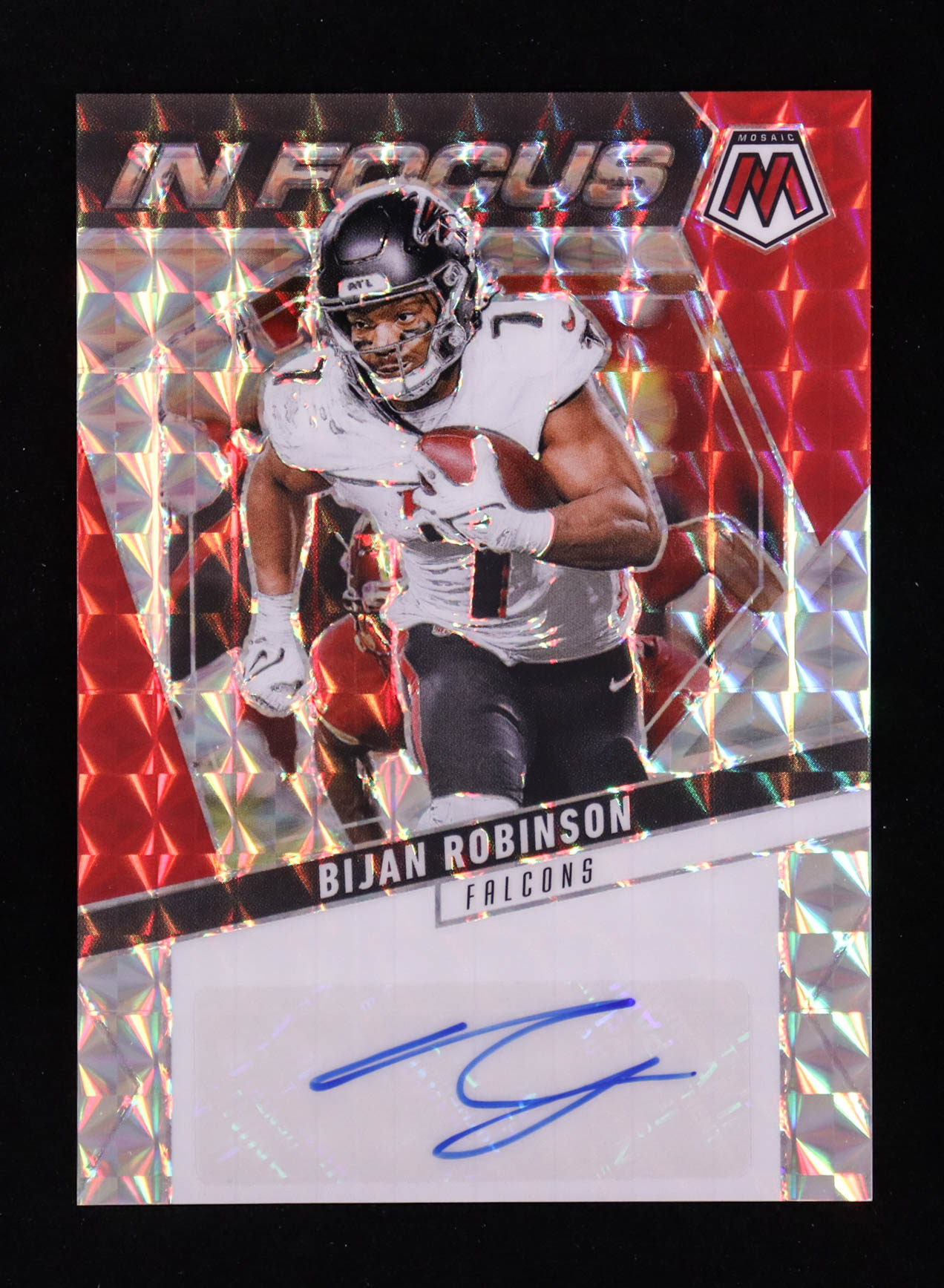 Bijan Robinson 2025 Panini Mosaic In Focus Signatures #5 at PristineAuction.com Bijan Robinson 2025 Panini Mosaic In Focus Signatures #5 at PristineAuction.com