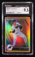 Collin Burns 2021 Panini Prizm Draft Picks Gold #167 #47/50 (CGC 9.5) at PristineAuction.com