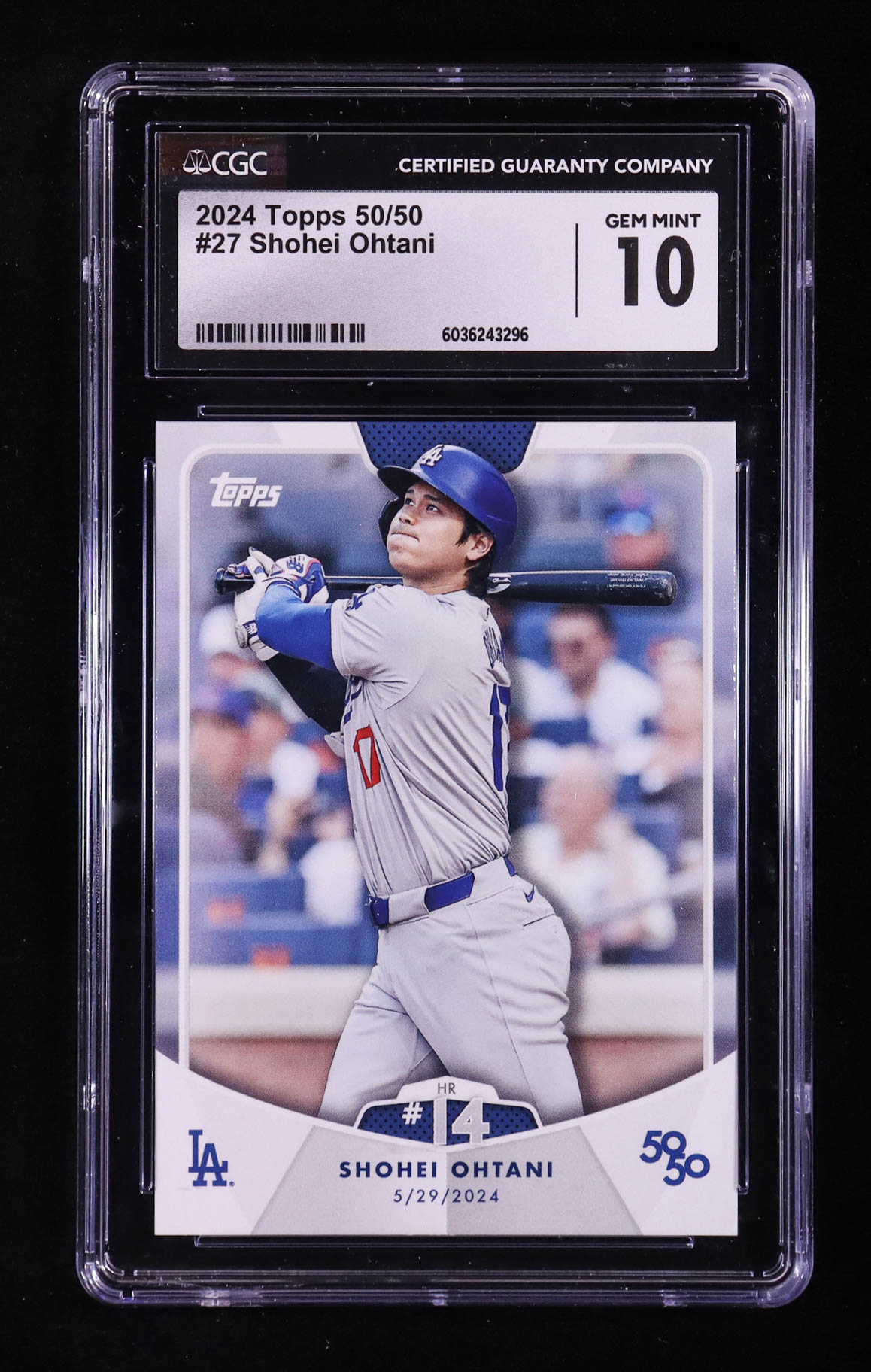 Shohei Ohtani 2024 Topps 50/50 Ohtani #27 (CGC 10) at PristineAuction.com Shohei Ohtani 2024 Topps 50/50 Ohtani #27 (CGC 10) at PristineAuction.com
