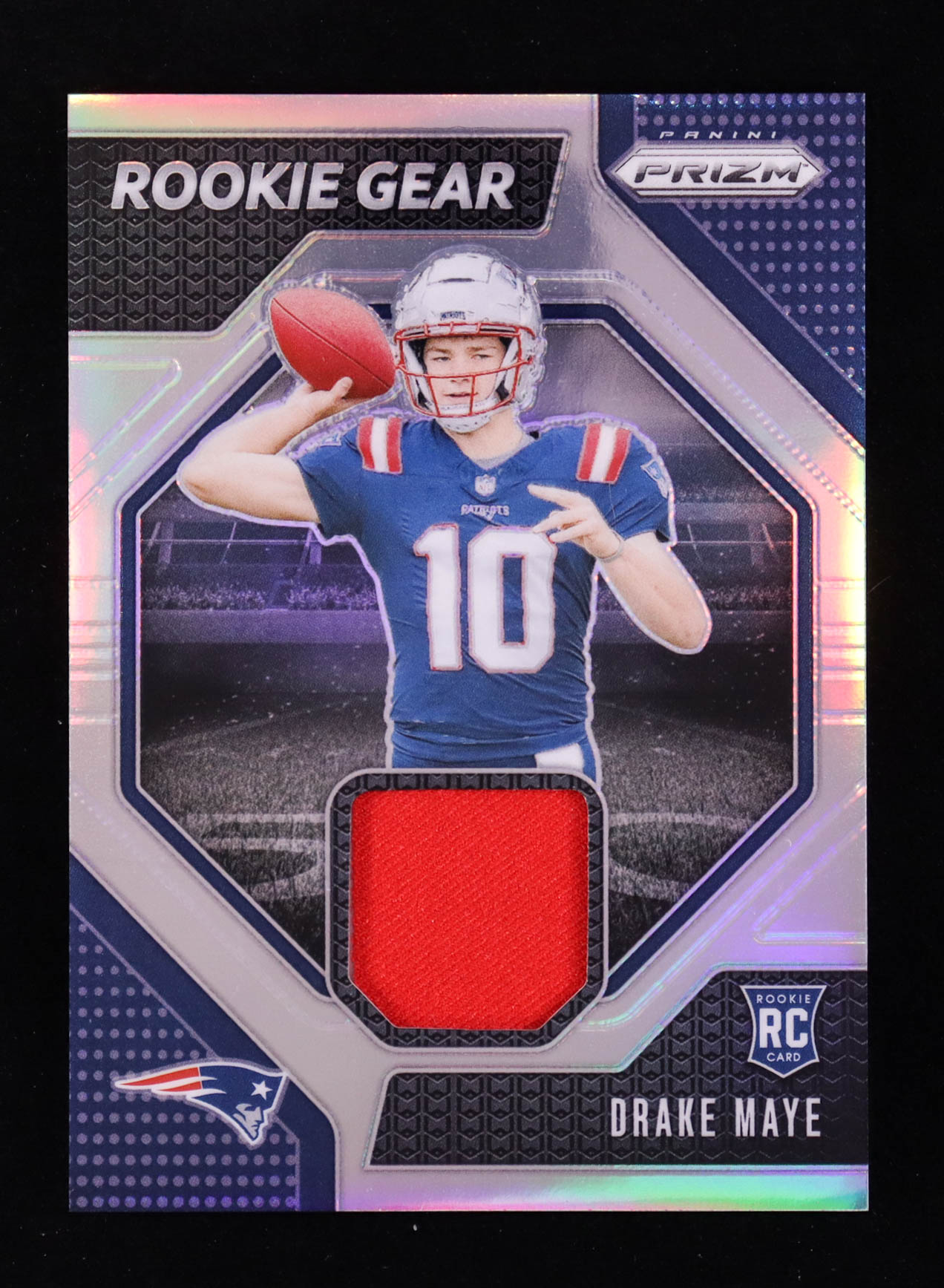 Drake Maye 2024 Panini Prizm Rookie Gear #6 RC at PristineAuction.com Drake Maye 2024 Panini Prizm Rookie Gear #6 RC at PristineAuction.com