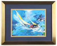 Custom Framed "Sailing" Neiman Art Print Display at PristineAuction.com