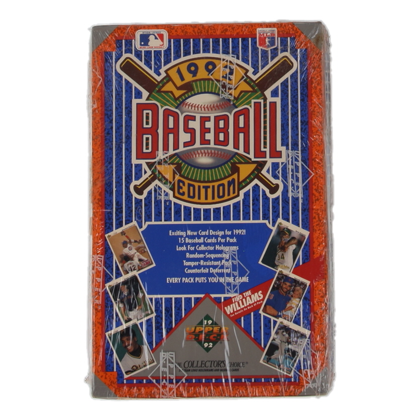 1992 Upper Deck Low # Baseball Hobby Box with (36) Packs at PristineAuction.com 1992 Upper Deck Low # Baseball Hobby Box with (36) Packs at PristineAuction.com