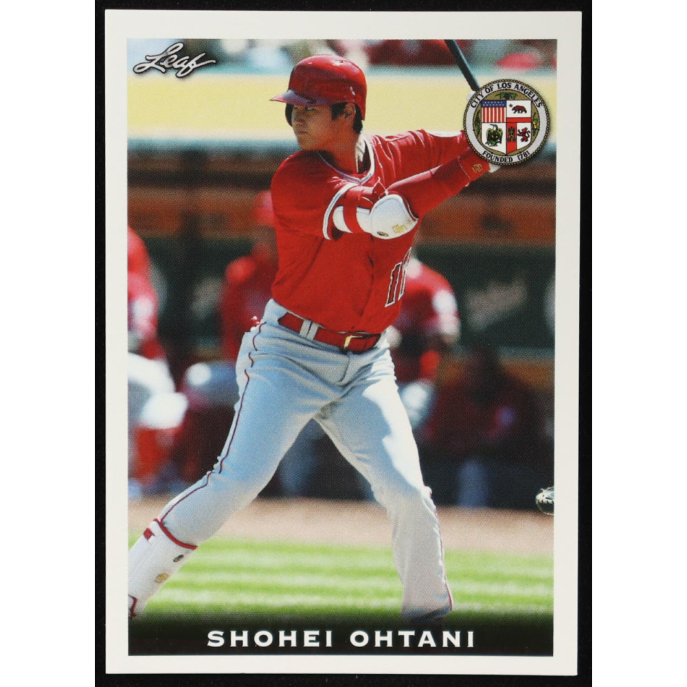 Shohei Ohtani 2018 Leaf National Convention #Rookie01 RC at PristineAuction.com