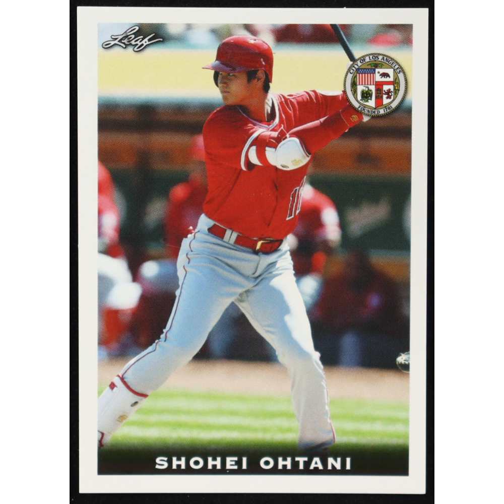 Shohei Ohtani 2018 Leaf National Convention #Rookie01 RC at PristineAuction.com