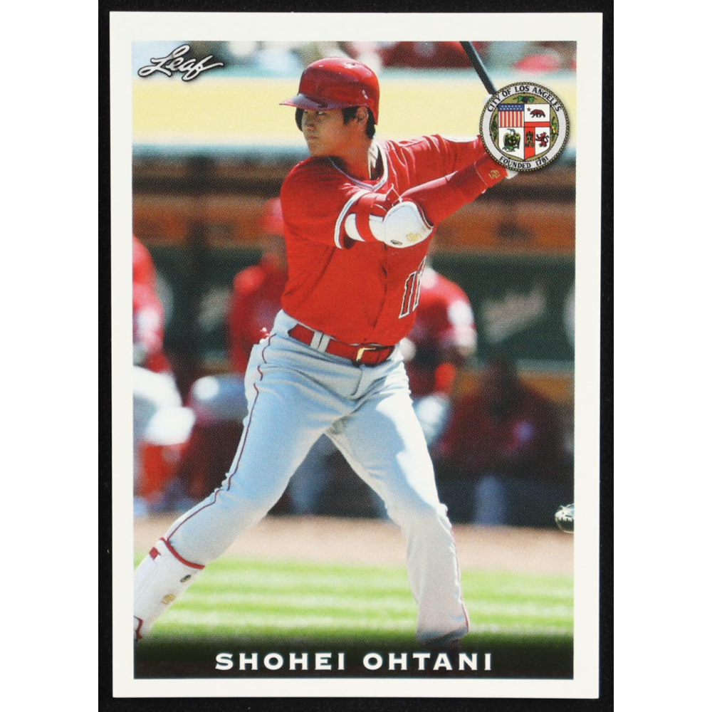 Shohei Ohtani 2018 Leaf National Convention #Rookie01 RC at PristineAuction.com