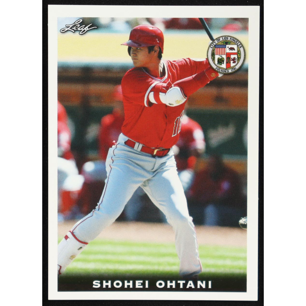 Shohei Ohtani 2018 Leaf National Convention #Rookie01 RC at PristineAuction.com