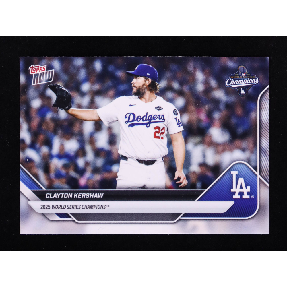 Clayton Kershaw 2025 Topps Now World Series #WS13SP at PristineAuction.com
