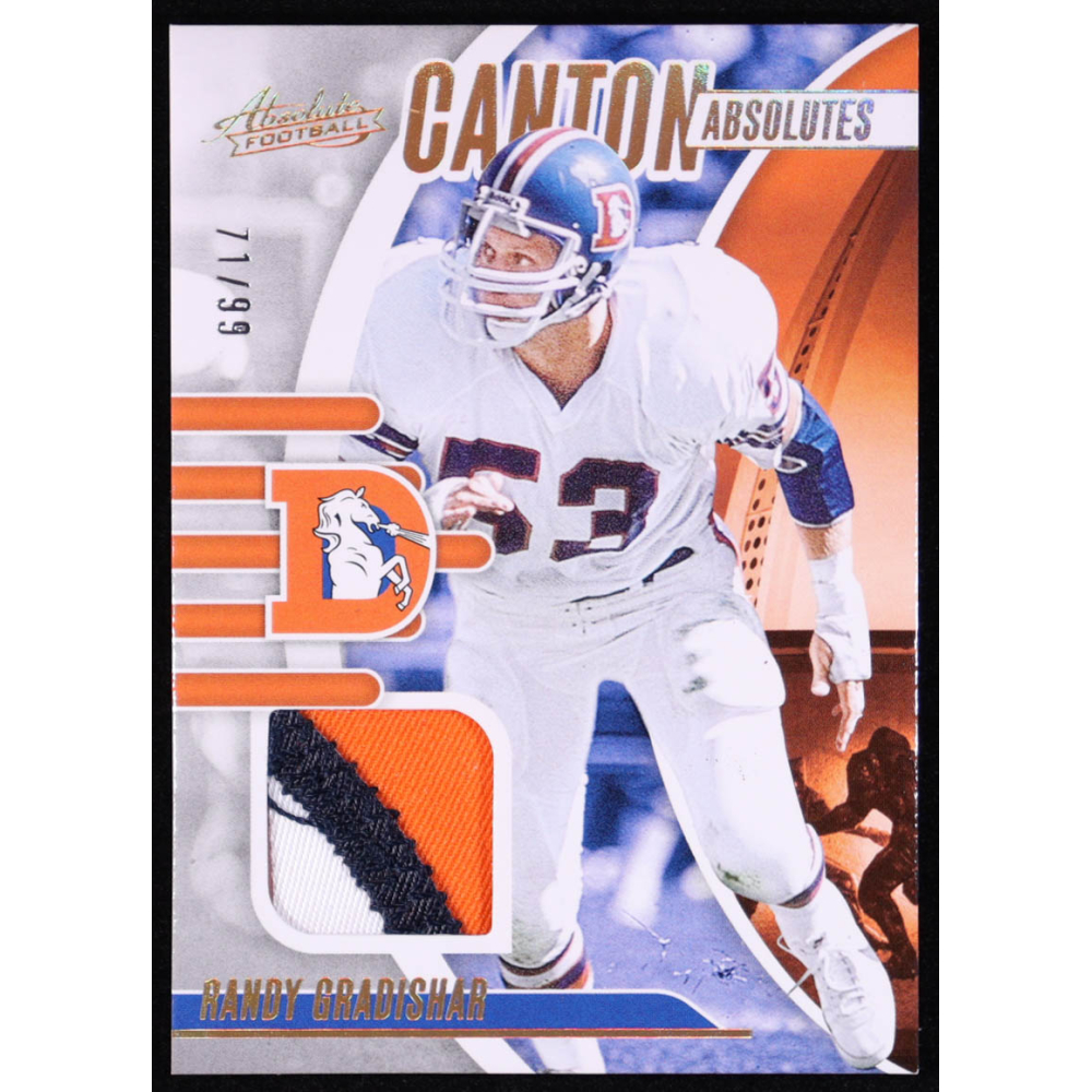 Randy Gradishar 2025 Absolute Canton Absolutes Jerseys Gold #8 #71/99 at PristineAuction.com