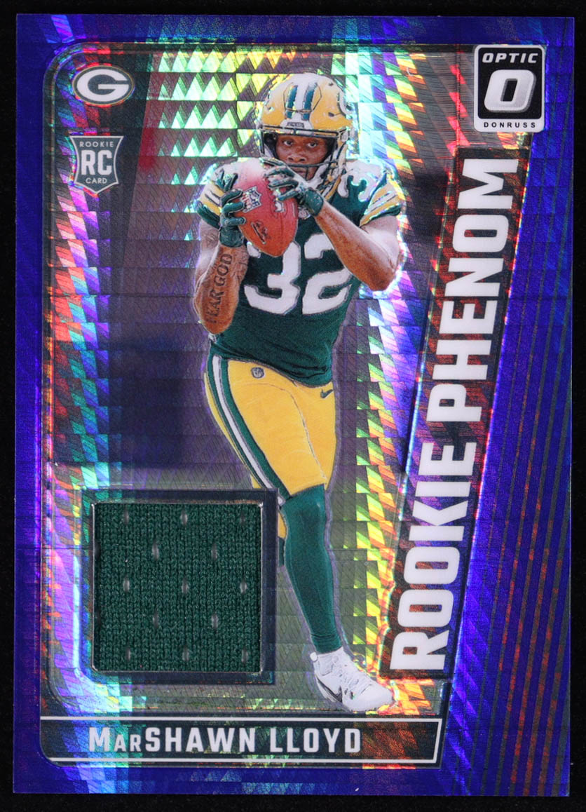 MarShawn Lloyd 2024 Donruss Optic Rookie Phenoms Blue Hyper #29 RC at PristineAuction.com MarShawn Lloyd 2024 Donruss Optic Rookie Phenoms Blue Hyper #29 RC at PristineAuction.com