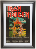1980 "Iron Maiden" United Kingdom Tour Custom Framed Poster at PristineAuction.com