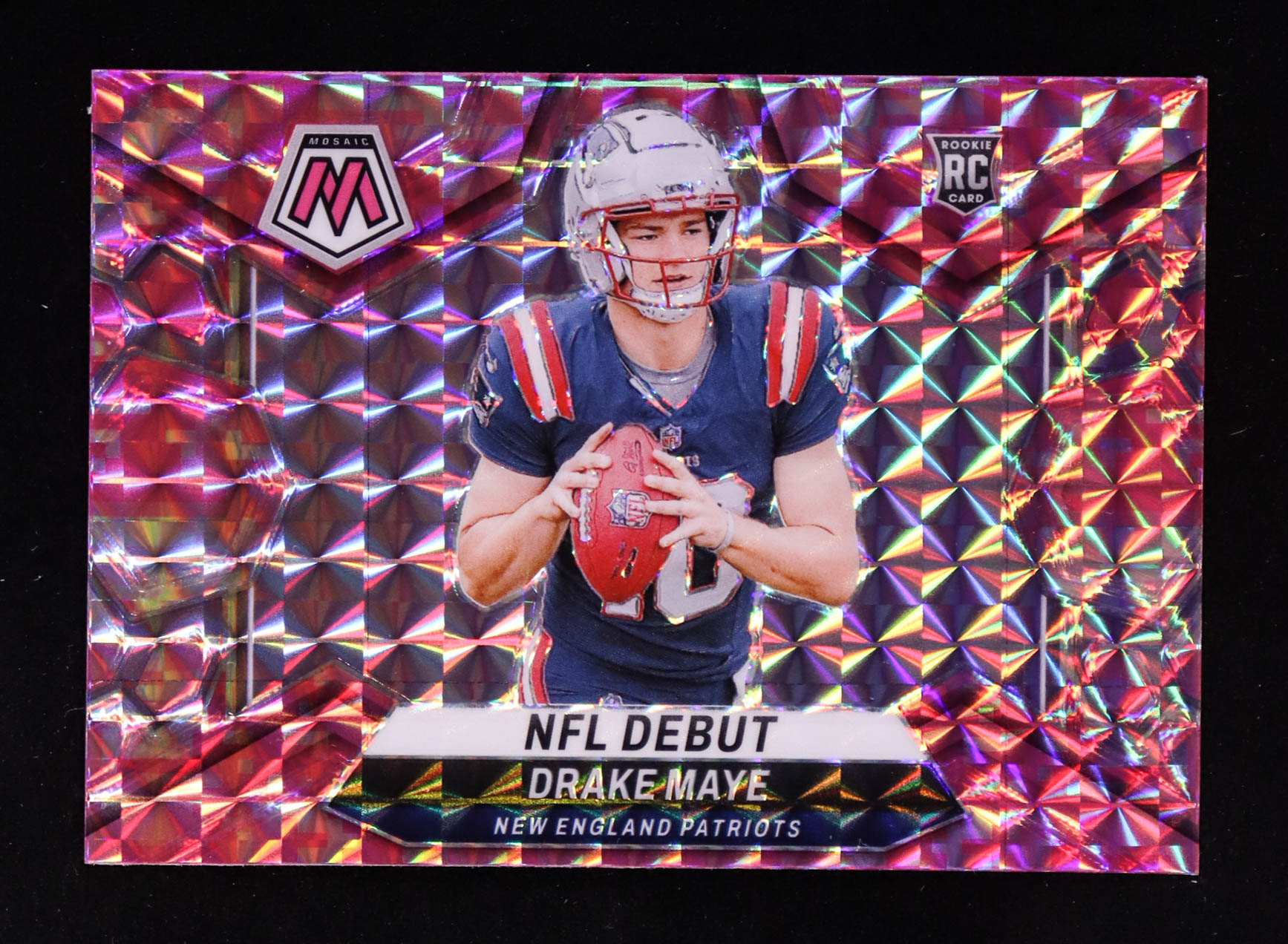 Drake Maye 2024 Panini Mosaic Mosaic Camo Pink #273 DEB RC at PristineAuction.com Drake Maye 2024 Panini Mosaic Mosaic Camo Pink #273 DEB RC at PristineAuction.com