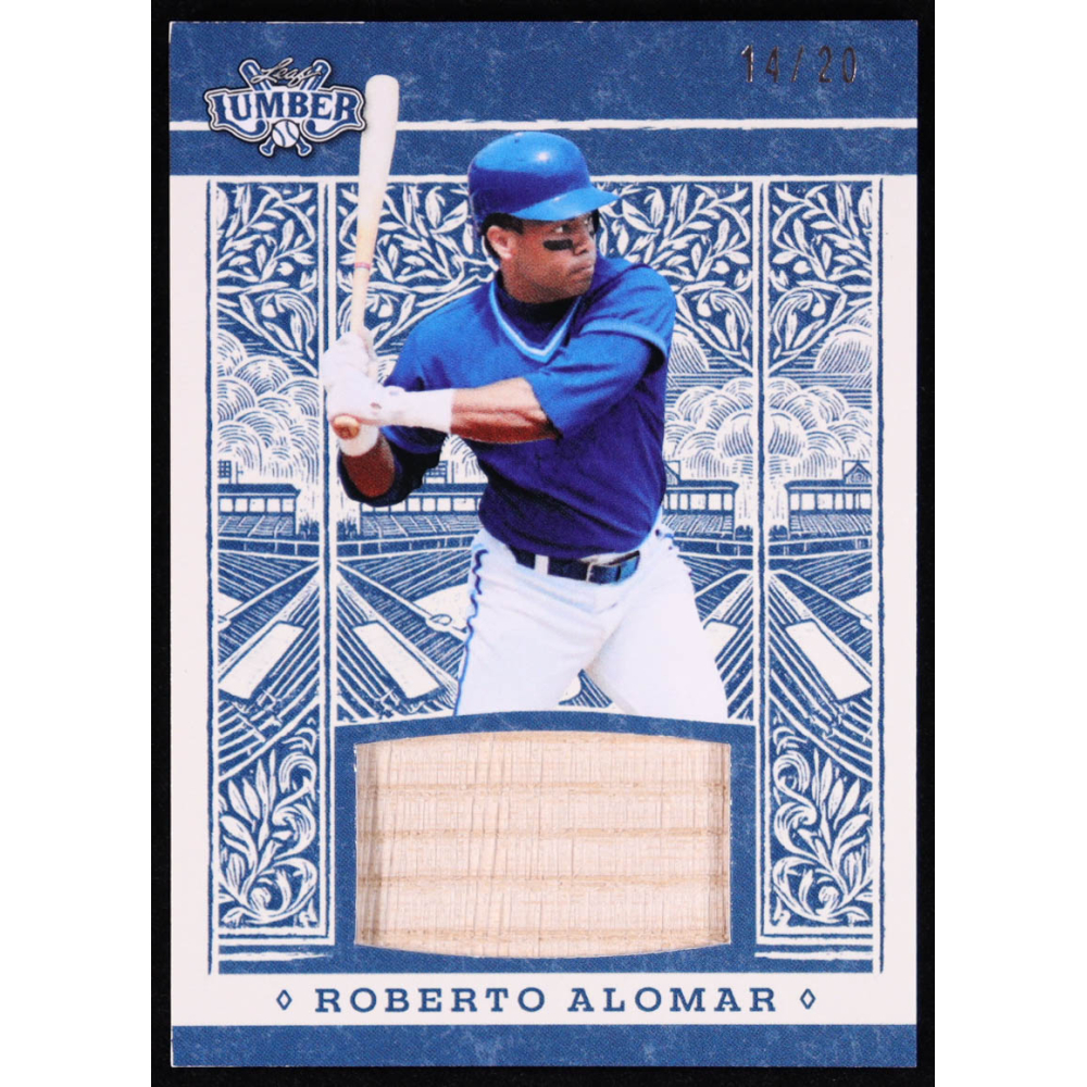 Roberto Alomar 2025 Leaf Lumber Bat Relic #GL100 #14/20 at PristineAuction.com