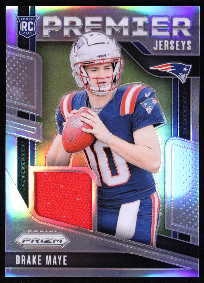 Drake Maye 2024 Panini Prizm Premier Jerseys #6 RC at PristineAuction.com Drake Maye 2024 Panini Prizm Premier Jerseys #6 RC at PristineAuction.com
