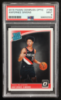 Anfernee Simons 2018-19 Donruss Optic #186 RR RC (PSA 9) at PristineAuction.com