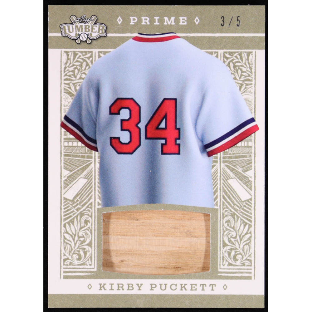 Kirby Puckett 2025 Leaf Lumber Prime Bat Relic GLP80 #3/5 at PristineAuction.com