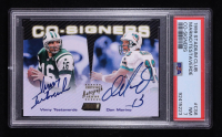 Dan Marino / Vinny Testaverde 1999 Topps Stadium Club Co-Signers Autographs #CS-6 (PSA 7) at PristineAuction.com