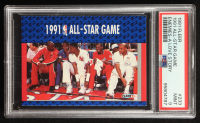 Michael Jordan 1991-92 Fleer #233 '91 All Star Game/Enemies - A Love Story/(East Bench Scene) (PSA 9) at PristineAuction.com